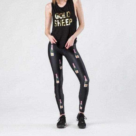 Goldsheep Pants - NEW Rose All Day Champagne Goldsheep Leggings XS